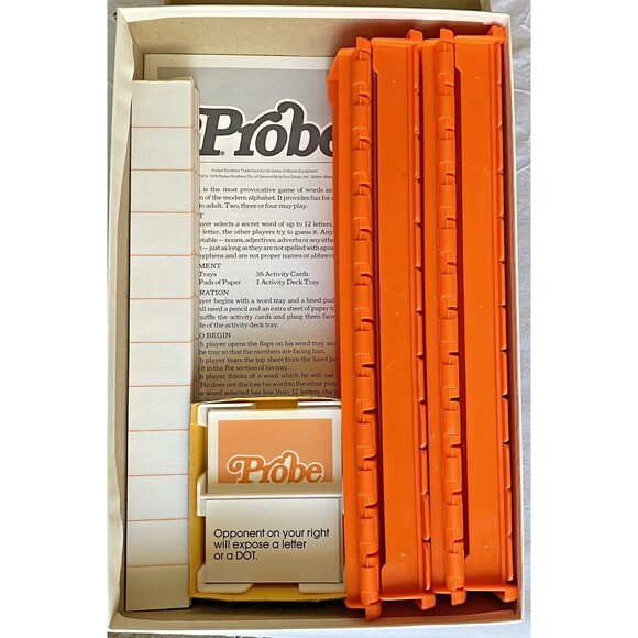 Probe Board Game of Words 1976 Parker Brothers Complete Vintage - Picture 7 of 16